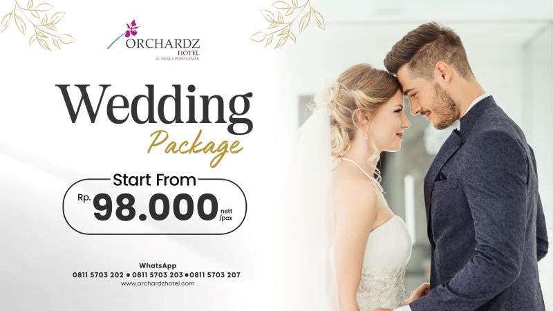 Paket pernikahan di Orchardz Hotel Ayani Pontianak.
