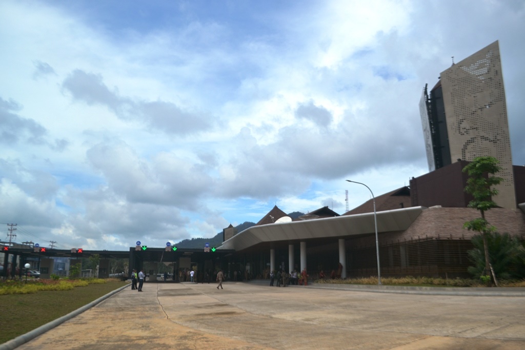 PLBN ARUK: Megahnya gedung PLBN Aruk di Kecamatan Sajingan Besar, Kabupaten Sambas.