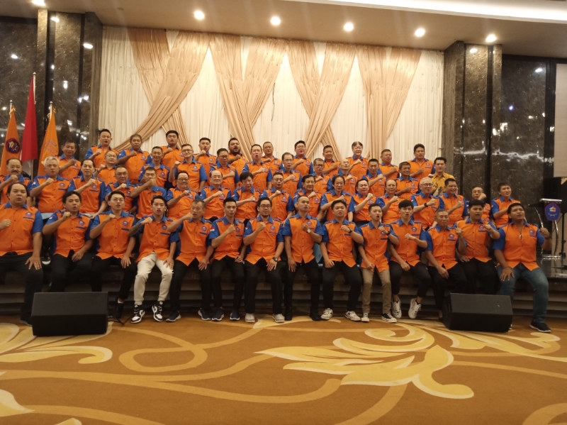 Pelantikan pengurus baru periode 18 Organisasi Pemadam Kebakaran (PK) Panca Bhakti masa bakti 2024-2029 pada Selasa (15/10).