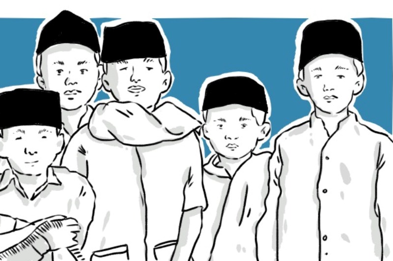 ilustrasi santri.