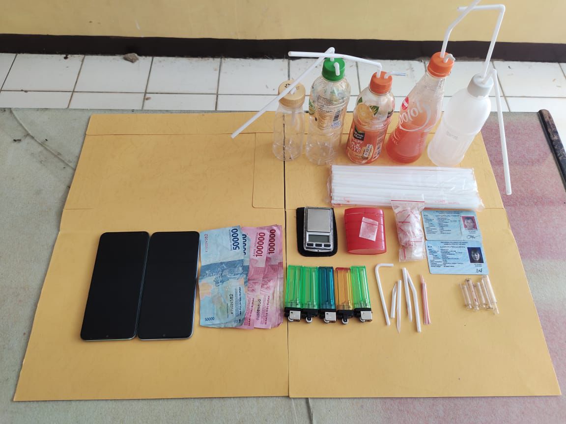 DIAMANKAN: Sejumlah barang bukti yang ikut diamankan Polsek Tumbang Titi.