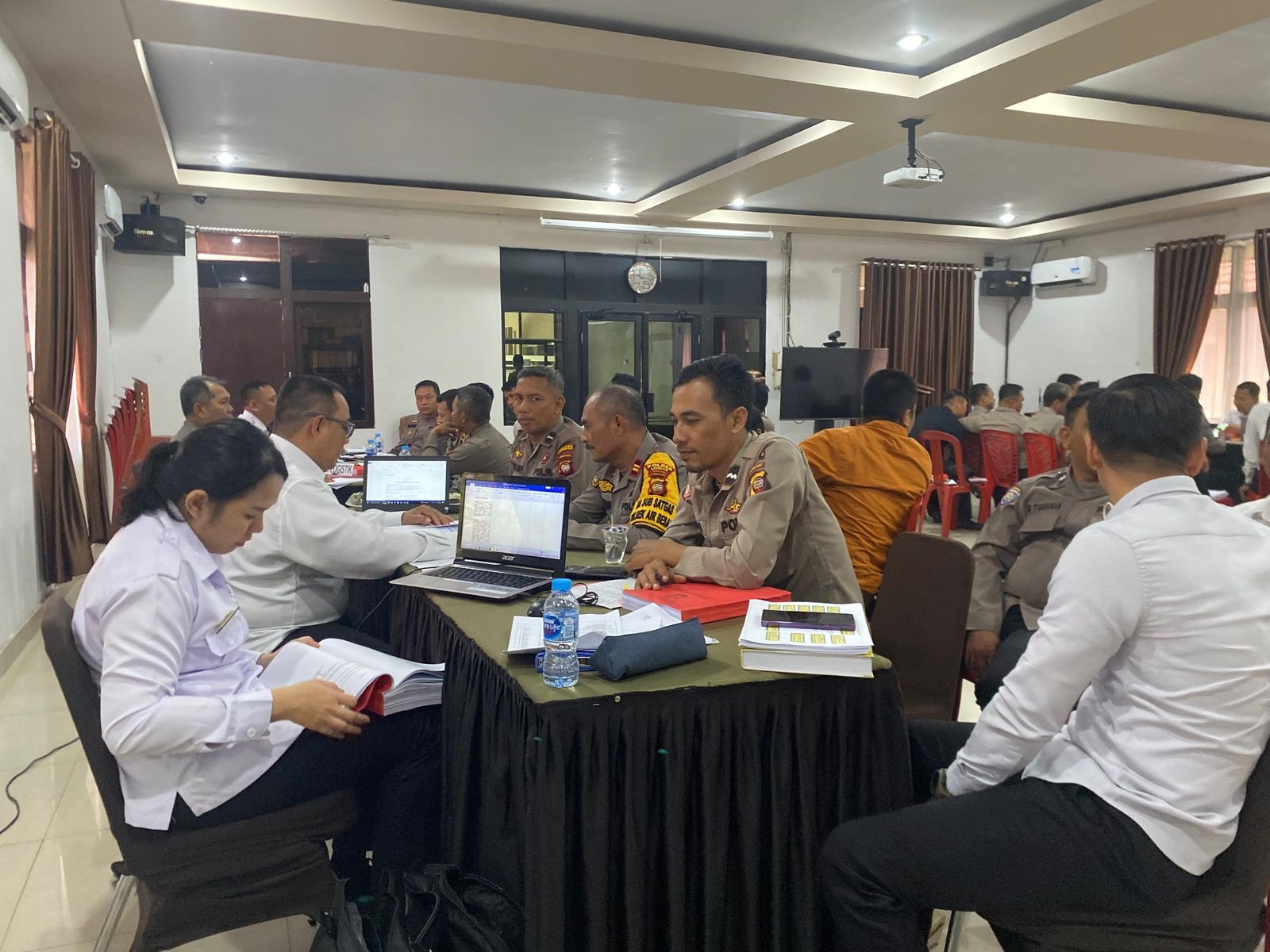 AUDIT: Polres Landak saat menerima audit kinerja tahap 2 dari Itwasda Polda Kalbar.