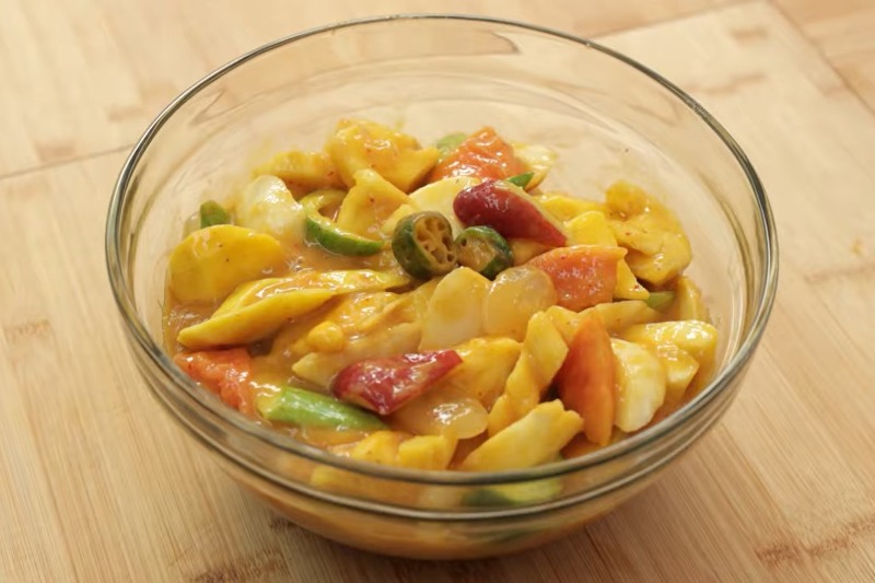 Resep sajian rujak khas Aceh.