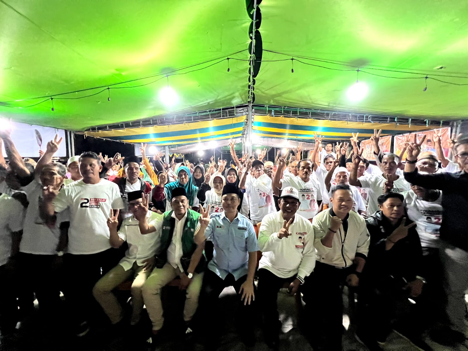 Ria Norsan saat menggelar kampanye dialogis bersama ratusan warga Desa Sedahan, Kecamatan Sukadana, Kabupaten Kayong Utara