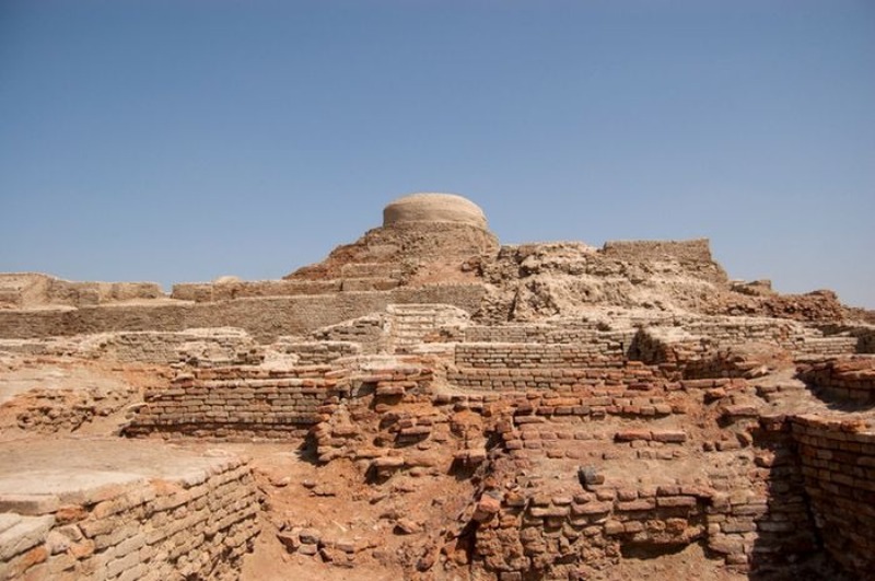 KOTA KUNO: Peninggalan situs kota kuno Mahenjo Daro, Sindh, Pakistan.