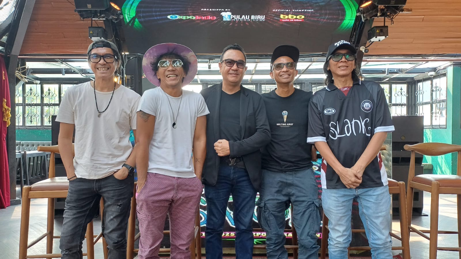 KONSER: Konferensi pers Slank mengenai persiapan konser bertajuk Pasar Malam Empat Satoe yang akan dihelat pada 4 Januari 2025.