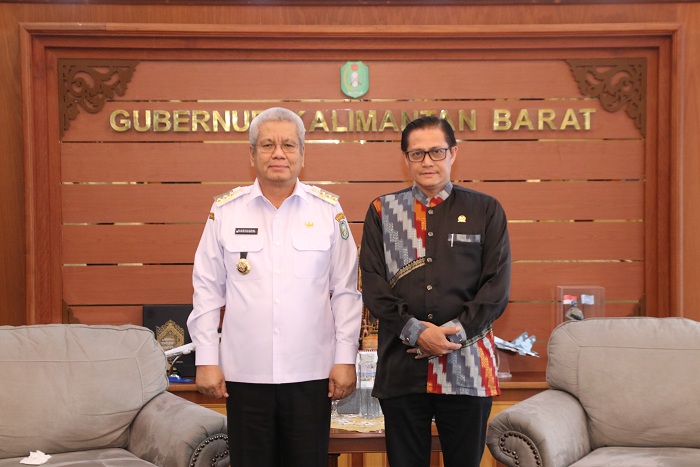 KUNKER: Harisson menerima kunjungan Anggota DPD Dapil Kalimantan Barat Sultan Syarif Melvin Alkadrie, Rabu (30/10).