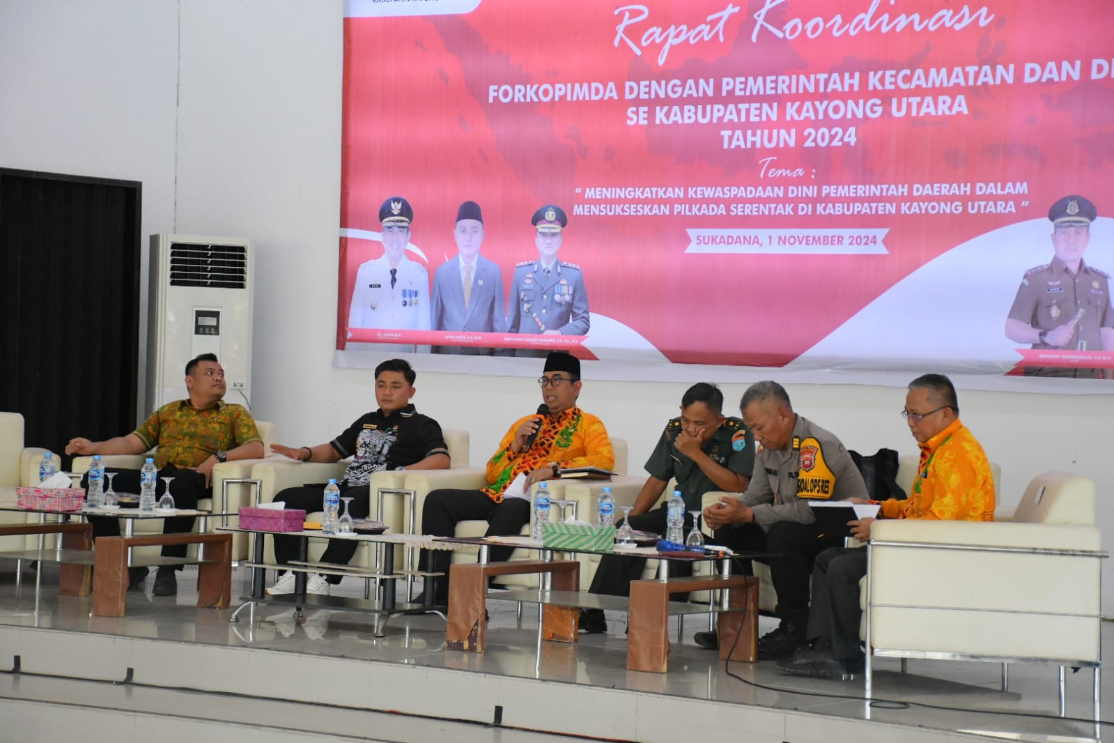 RAKOR: Rapat Koordinasi Forkopimda dengan Pemerintah Kecamatan dan dan Desa se-Kabupaten Kayong Utara.