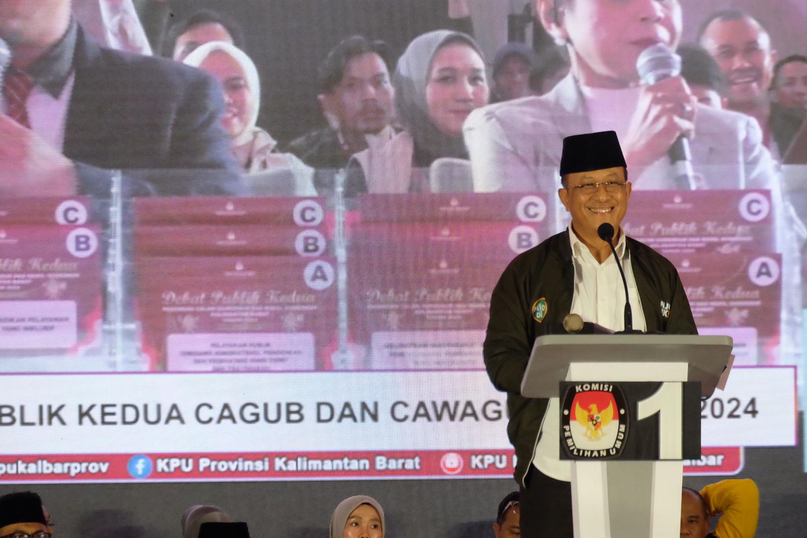 Calon Wakil Gubernur Kalbar nomor urut 1, Didi Haryono menjalani debat publik kedua Pilgub Kalbar.