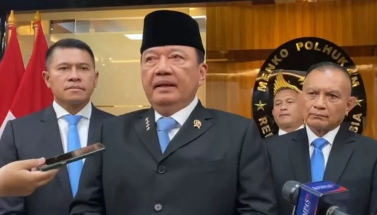Menko Polkam Budi Gunawan saat ditemui di kantor Kemenko Polhukam, Jakarta Pusat, Selasa (22/10/2024).
