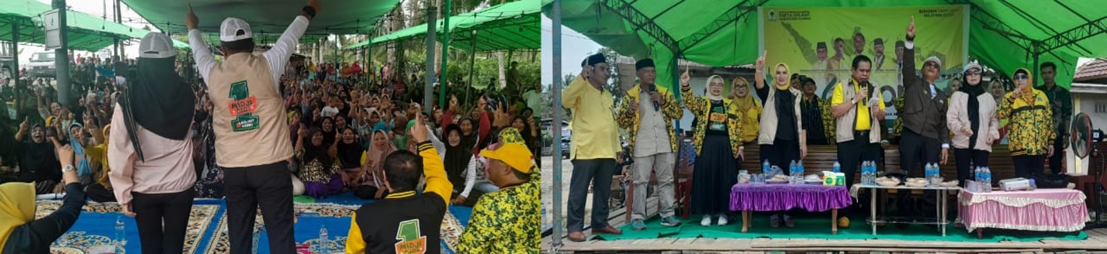 Partai Golkar bawa Cawagub Kalbar, Didi Haryono ke daerah perbatasan dan Ke Kecamatan Jawai.