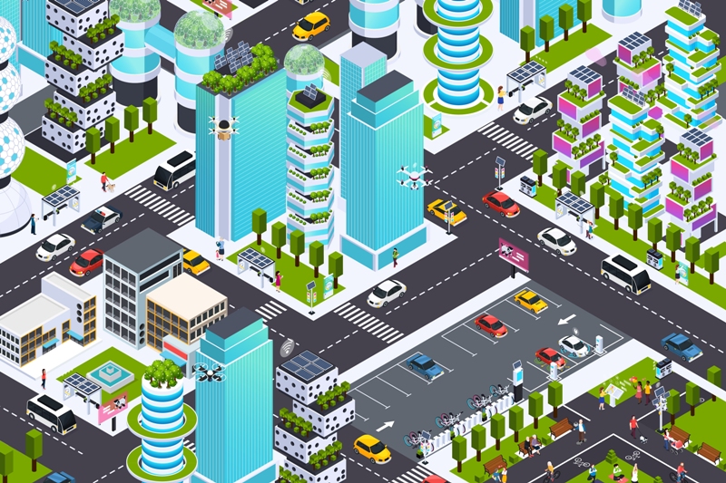 Ilustrasi tata ruang kota.