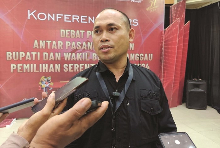 Komisioner  KPU Kabupaten Sanggau, Edy Rahmansana.