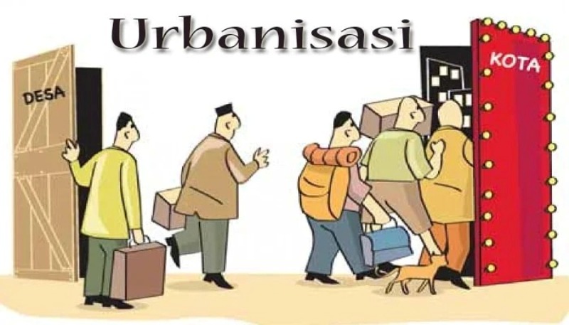 Ilustrasi urbanisasi.