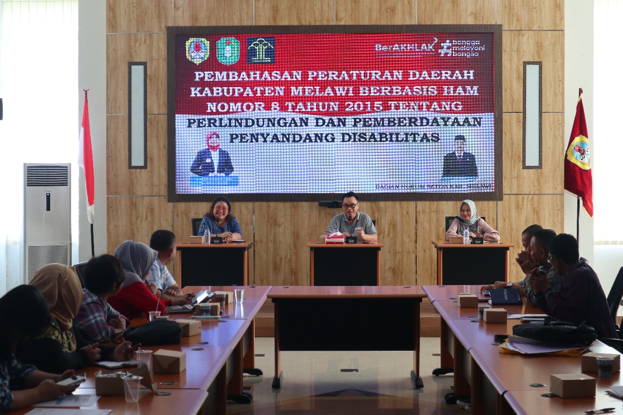Kanwil Kemenkumham Kalbar saat menggelar  Perumusan Rekomendasi Perda Berbasis HAM di Kabupaten Melawi.