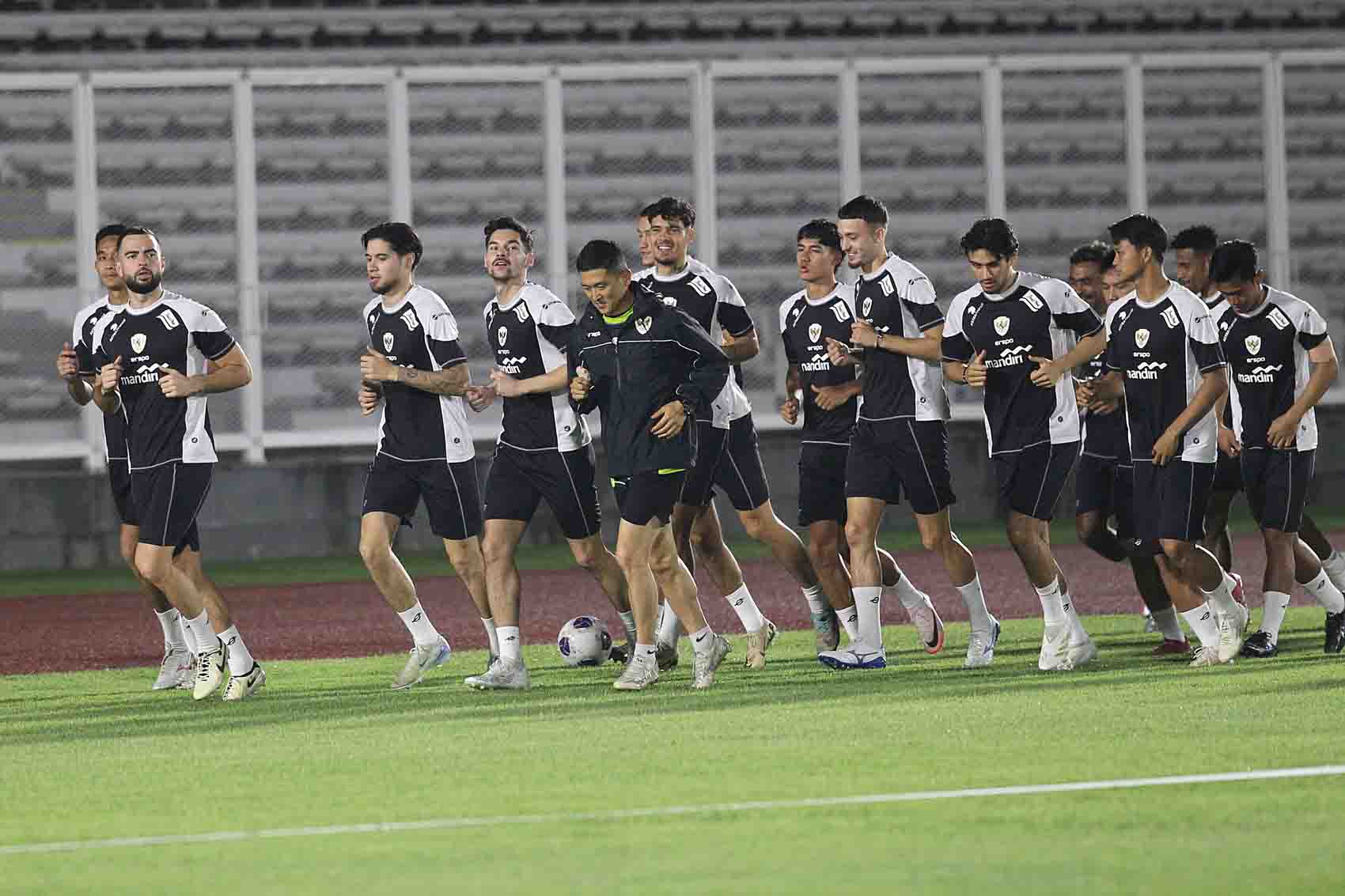 OPTIMALISASI LATIHAN: Timnas Indonesia terus mengoptimalkan latihan jelang lawan jepang