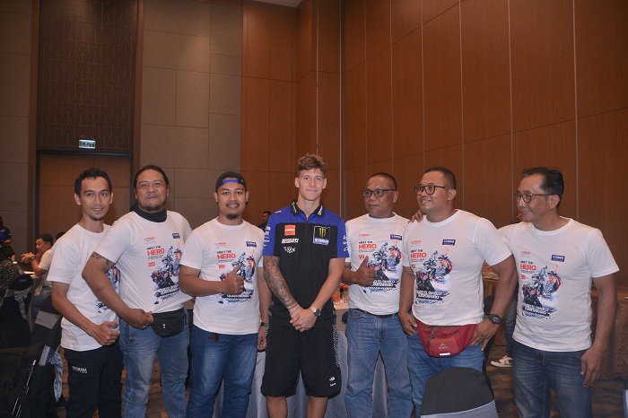 Fabio Quartararo saat Meet & Greet dengan fans di Lombok.