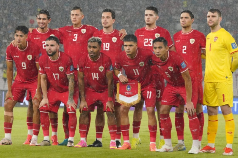Timnas Indonesia saat melawan Jepang beberapa waktu lalu.