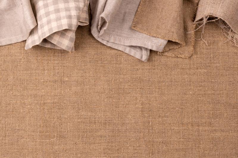 Ilustrasi kain berbahan linen.