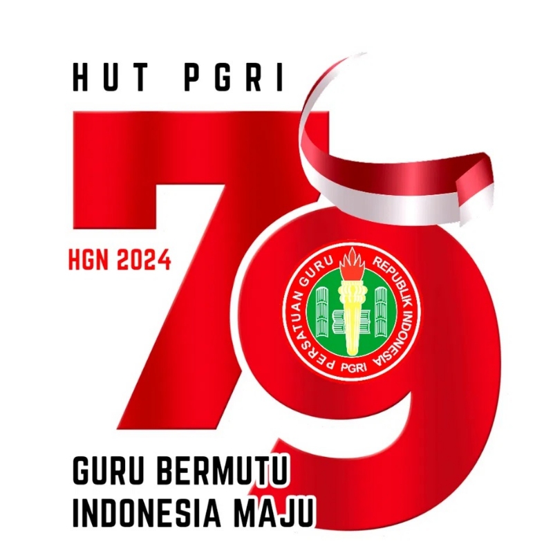 Logo HUT ke-79 PGRI.