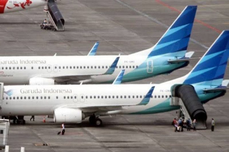 Ilustrasi maskapai penergabngan Garuda Indonesia.