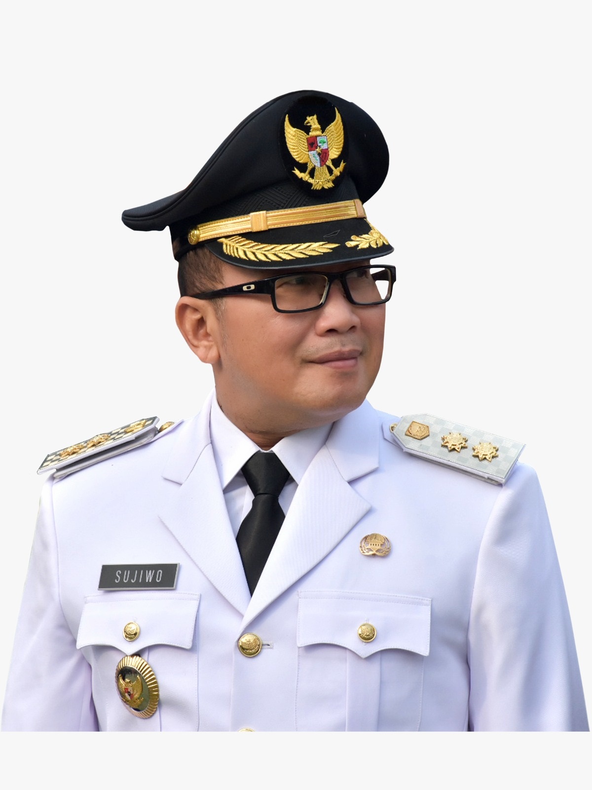 MENANG PILKADA: Calon Bupati Kubu Raya Sujiwo saat menggunakan pakaian dinas kepala daerah. Bersama Sukiryanto, ia berhasil memenangkan Pilkada Kubu Raya 2024.