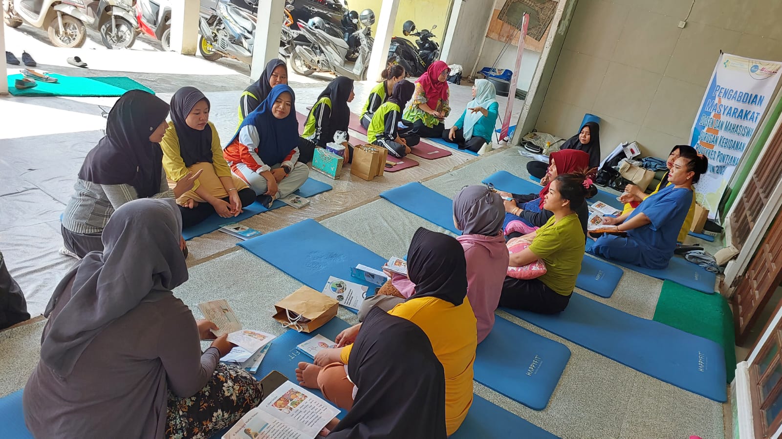 CEGAH: Penyuluhan deteksi dini triple eliminasi bertempat di Puskesmas Perum II Kecamatan Pontianak Barat.