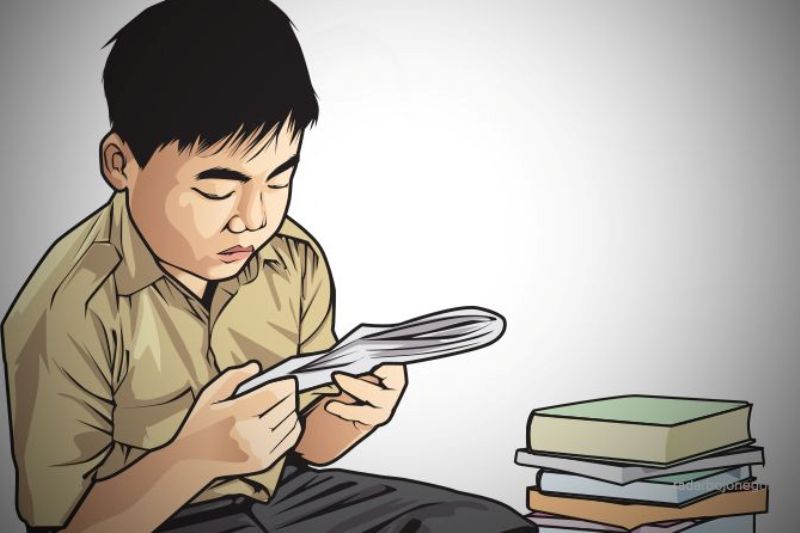 Ilustrasi literasi.