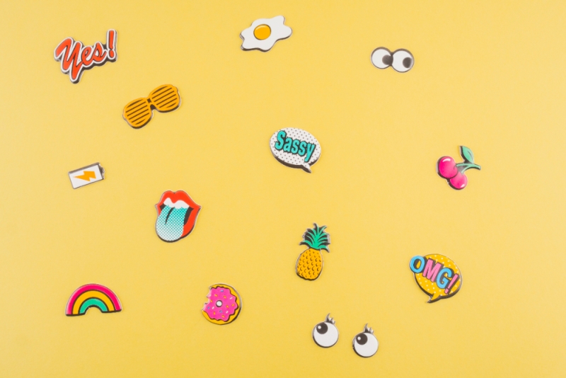 Ilustrasi stiker.
