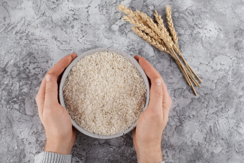 Ilustrasi beras bersih tanpa kutu.