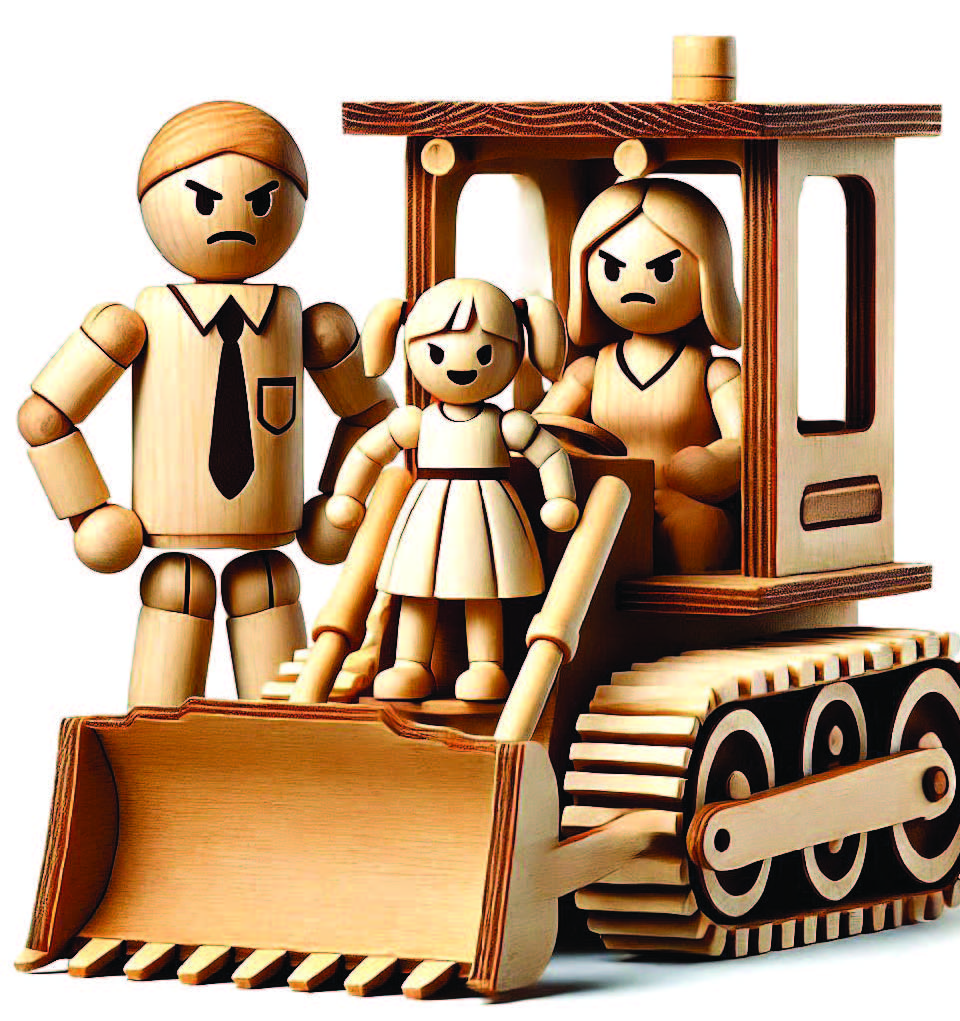 Ilustrasi Bulldozer Parenting