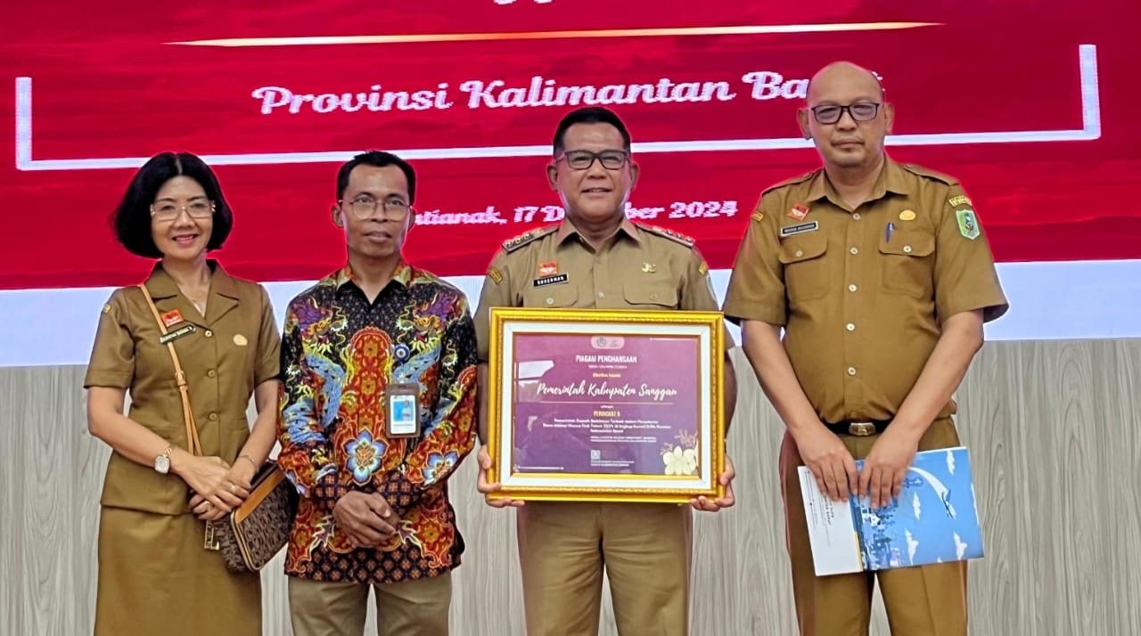 ANGGARAN : Kabupaten Sanggau memperoleh peringkat kedua dan dianggap terbaik dalam penyerapan anggaran dan alokasi fisik tahun 2024 se-Kalimantan Barat.