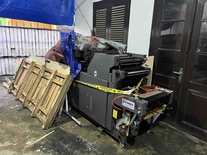 CETAK UPAL: Mesin pencetak uang yang ditemukan di perpustakaan UIN Makasar.