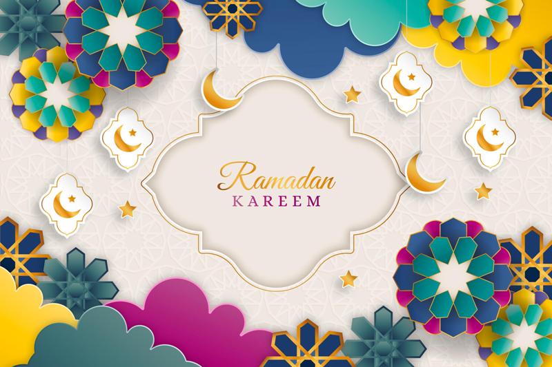 Ilustrasi bulan ramadan.