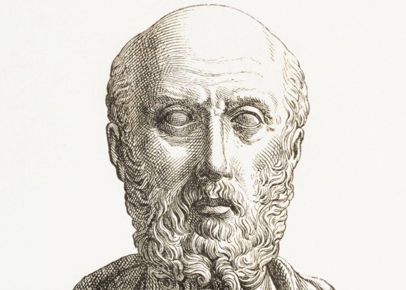 Hippocrates, seorang dokter Yunani kuno yang dianggap sebagai bapak gerakan mencintai tubuh dan pikiran untuk kesehatan.