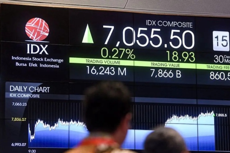 SAHAM: Arsip foto - Layar menampilkan pergerakan perdagangan saham di Bursa Efek Indonesia (BEI), Jakarta, Senin (30/12/2024).
