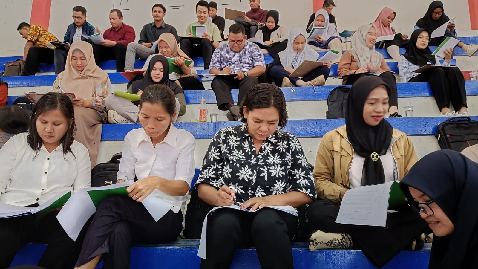 TES : Peserta PPPK Kabupaten Kapuas Hulu saat ikut tes kejiwaan.