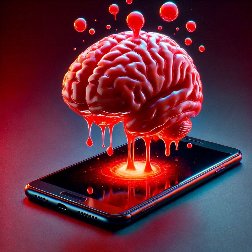 Ilustrasi Brain Rot.