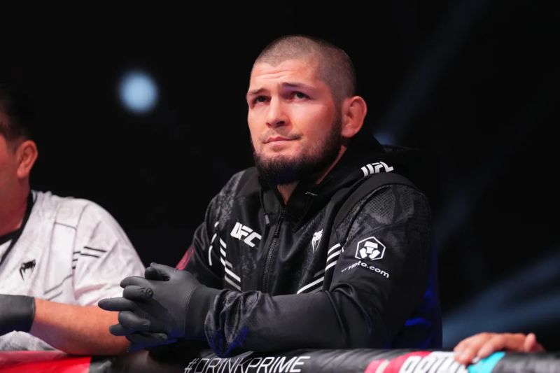 Mantan juara kelas ringan Ultimate Fighting Championship (UFC) Khabib Nurmagomedov.