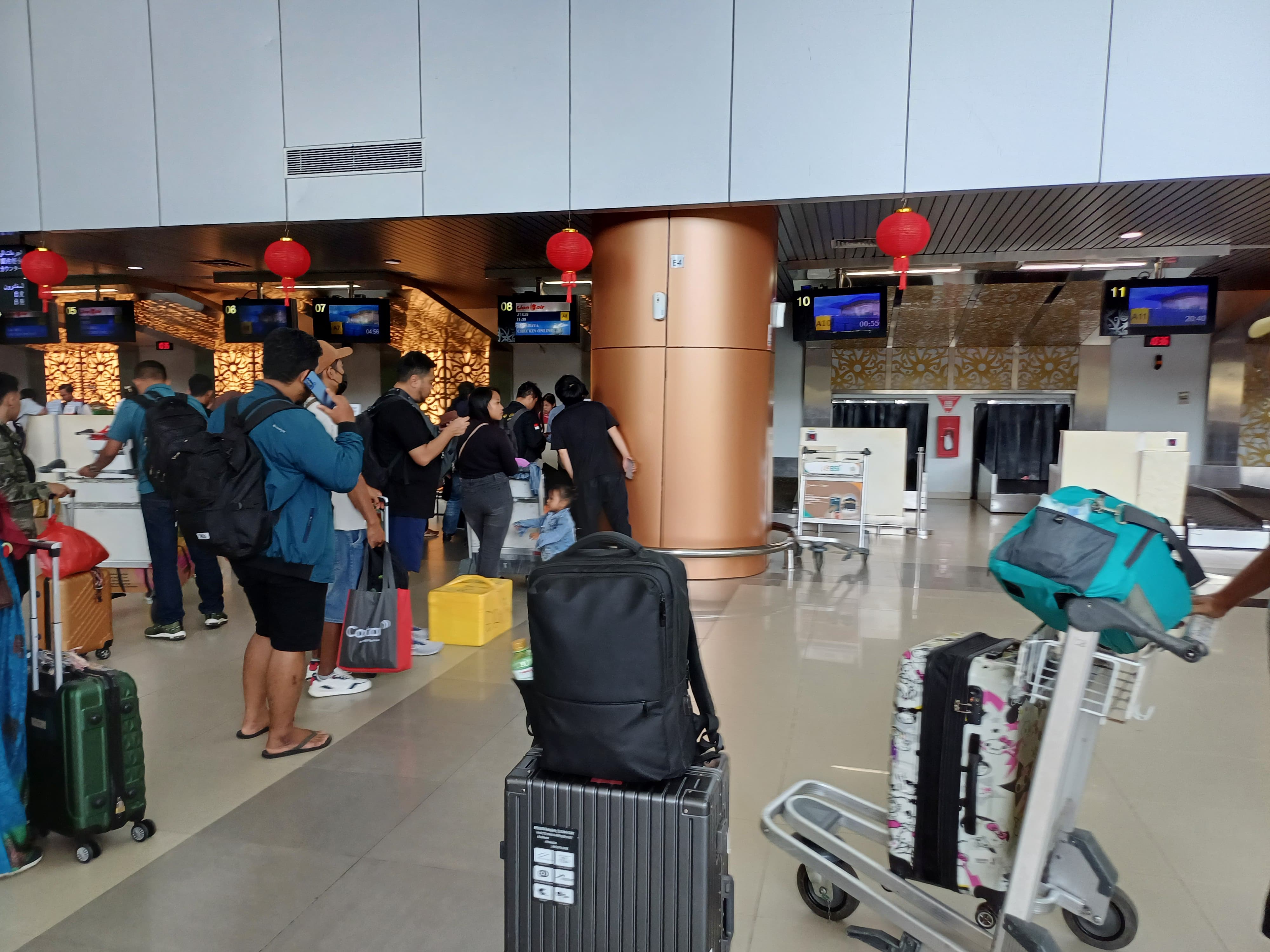 CEGAH HMPV: Suasana aktivitas Bandara Supadio, pada Rabu (15/1) masih tampak sama seperti hari-hari biasanya.