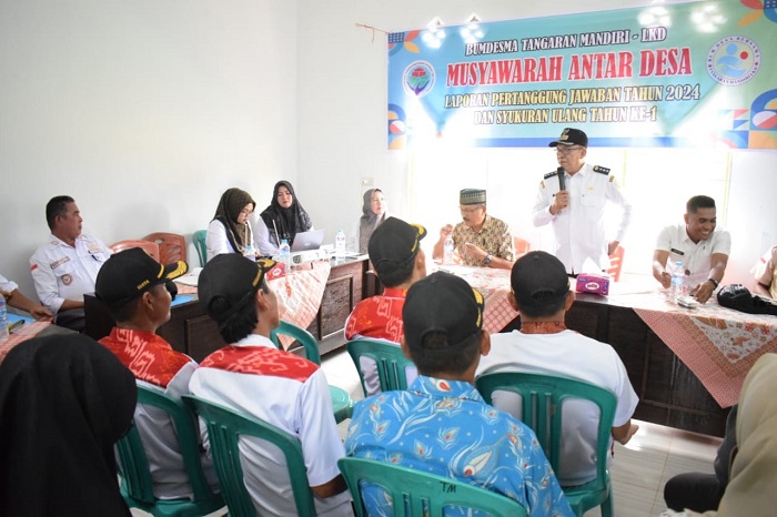 Kegiatan musyawarah antar-desa di Kecamatan Tangaran, dipimpin langsung Camat, Suhut Firmansyah, Kamis (16/1).