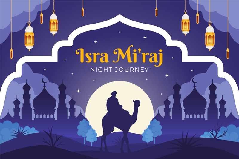 Ilustrasi Isra Miraj.