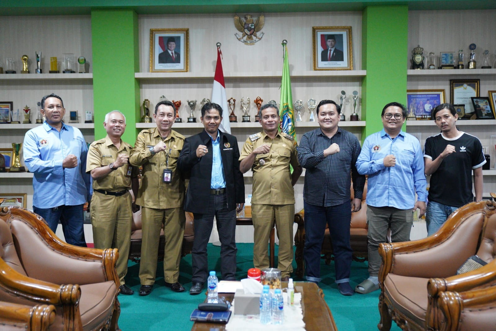 AUDIENSI: Pengurus PWI Provinsi Kalbar beraudiensi dengan Pj Wali Kota Pontianak Edi Suryanto dalam rangka persiapan Hari Pers Nasional 2025 Tingkat Provinsi Kalbar.