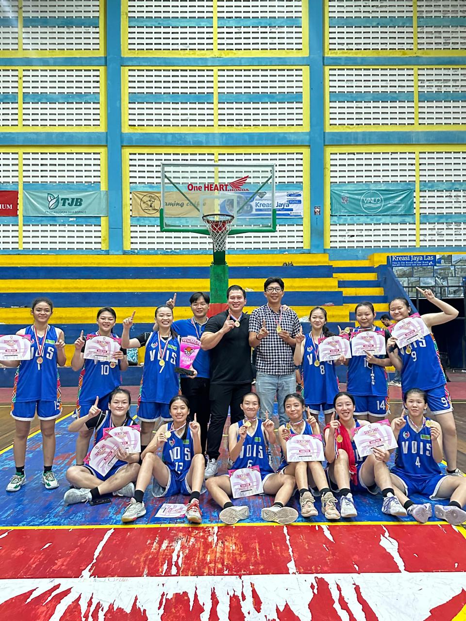 MENANG: Tim senior putri Vois Basketball meraih kemenangan di ajang Women Basketball League (WBL) season 2 yang digelar 11-18 Januari 2025.