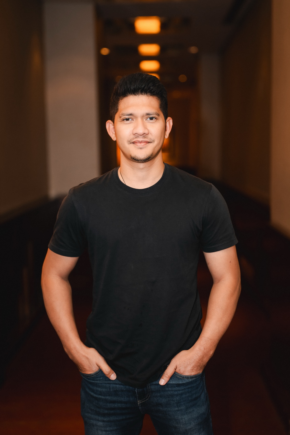 LANGKAH BARU: Iko Uwais dalam jumpa pers launching Uwais Pictures.