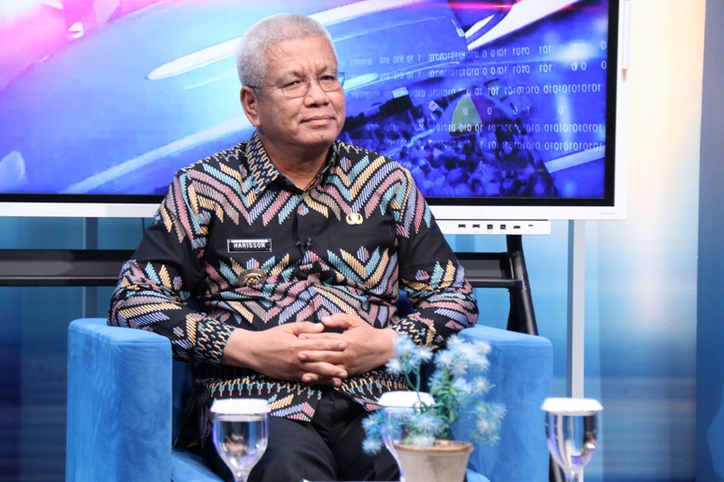Harisson menjadi narasumber pada acara dialog publik, Kamis (23/1), di TVRI Kalimantan Barat.