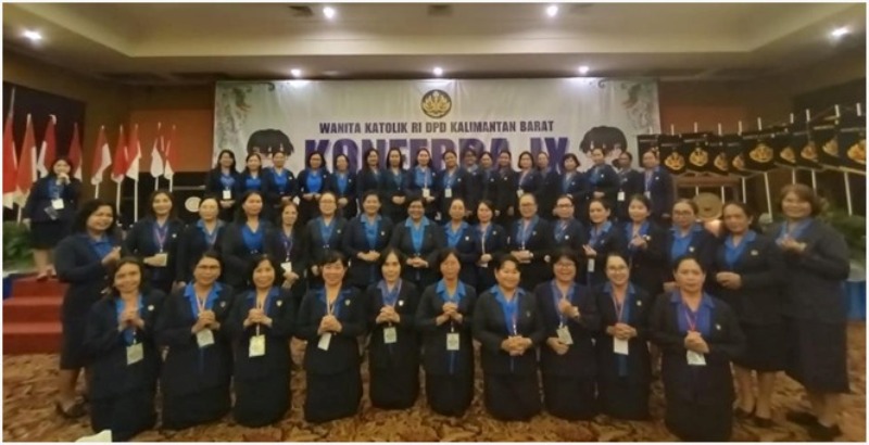 Foto Bersama Pengurus Wanita Katolik DPD Kalimantan Barat Masa Bhakti 2024-2929.