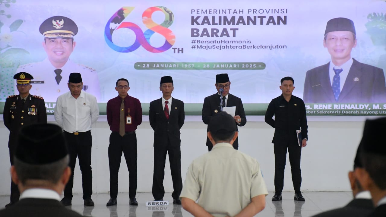 Upacara Peringatan Hari Ulang Tahun (HUT) ke-68 Pemerintah Provinsi Kalimantan Barat Tahun 2025.