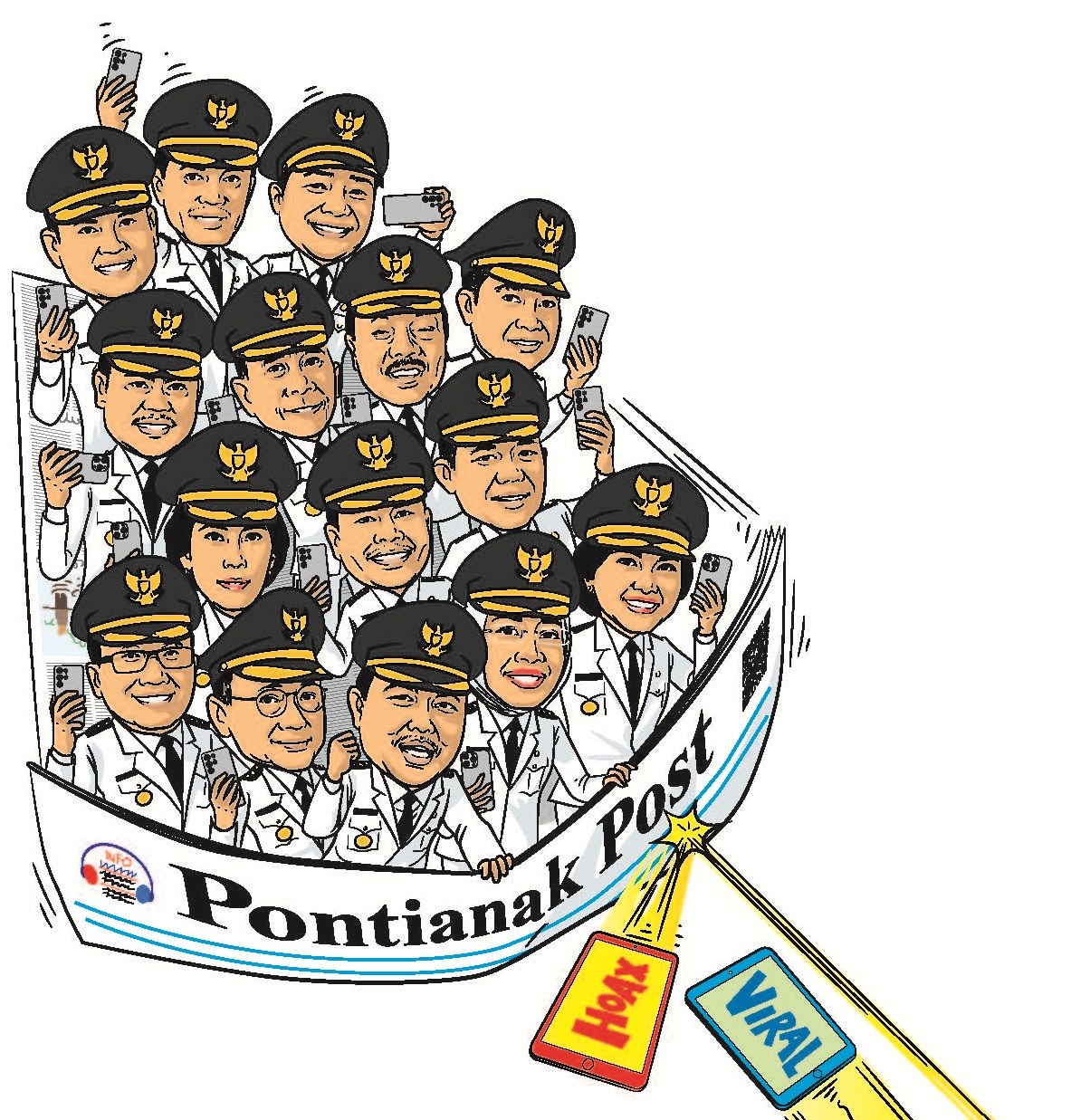 Ilustrasi Cover Hut Pontianak Post 52 th