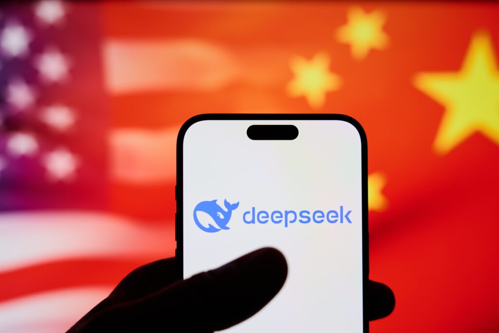 The DeepSeek AI application is seen on a mobile phone in this photo illustration taken in Warsaw, Poland on 27 January, 2025.